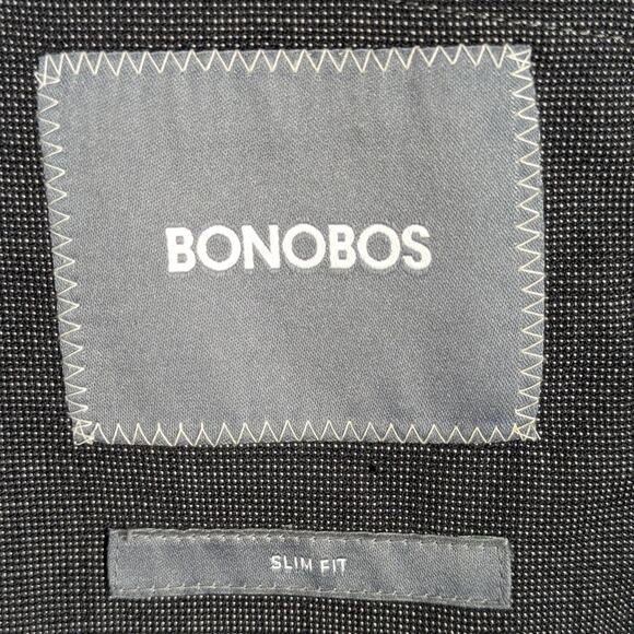 Bonobos 38R Slim Fit Gray Wool Stretch Blazer Men 2 Button Jacket Import Lycra - Picture 4 of 7